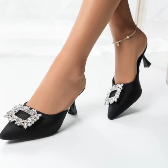 BRANDED MULES WITH HEEL IN STOCK - Picture 4 of 6